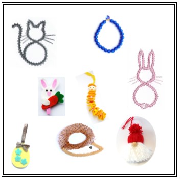 Permet de réaliser des motifs amusants en dentelle le matin et différents bricolages l'après-midi. Permet de réaliser des motifs amusants en dentelle le matin et différents bricolages l'après-midi.