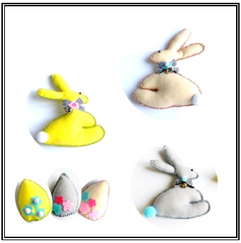 Apprendre &agrave; coudre en s&rsquo;amusant et r&eacute;aliser des motifs d&eacute;coratifs pour P&acirc;ques