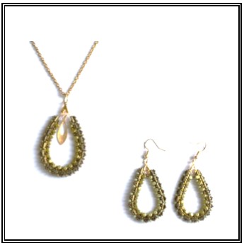 Permet de r&eacute;aliser un pendentif et des boucles d'oreilles