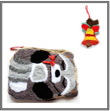 Permet de r&eacute;aliser une d&eacute;coration pour No&euml;l ou la d&eacute;coration d'un sac, selon l'imagination